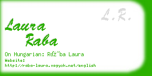 laura raba business card